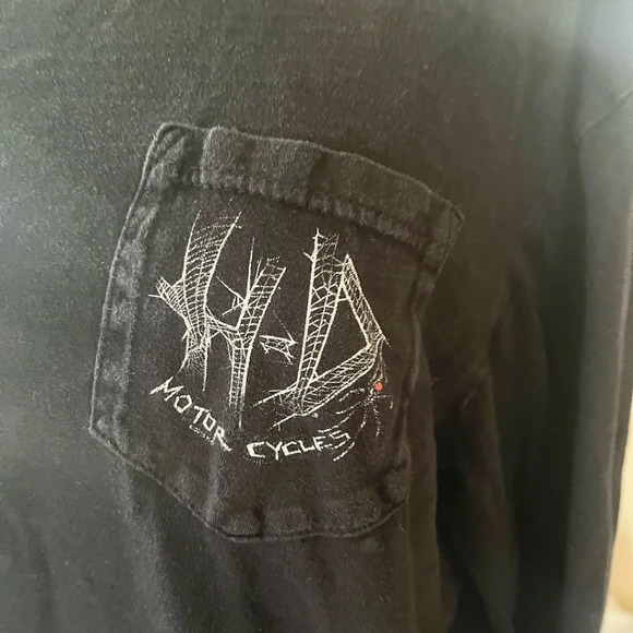 HARLEY DAVIDSON Plus Size Black Widow Womens Long Sleeve T Shirt‎  |2XL - Picture 5 of 6